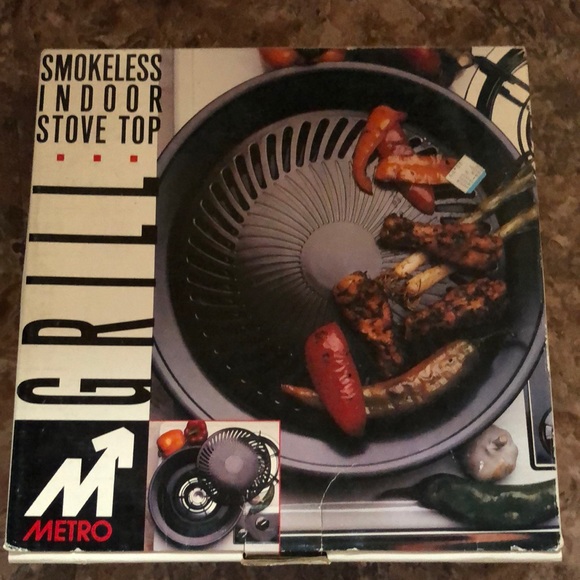 Metro Kitchen Vintage Metro Indoor Smokeless Grill For Gas Or
